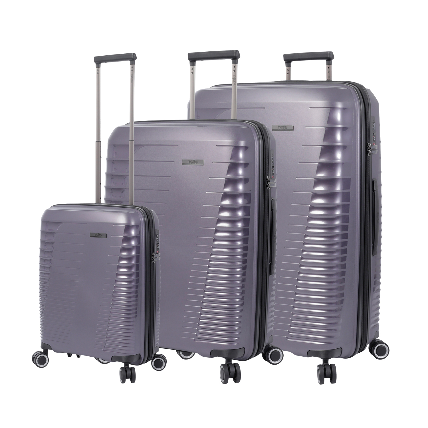 Juego de maletas trolley morado - Traveler